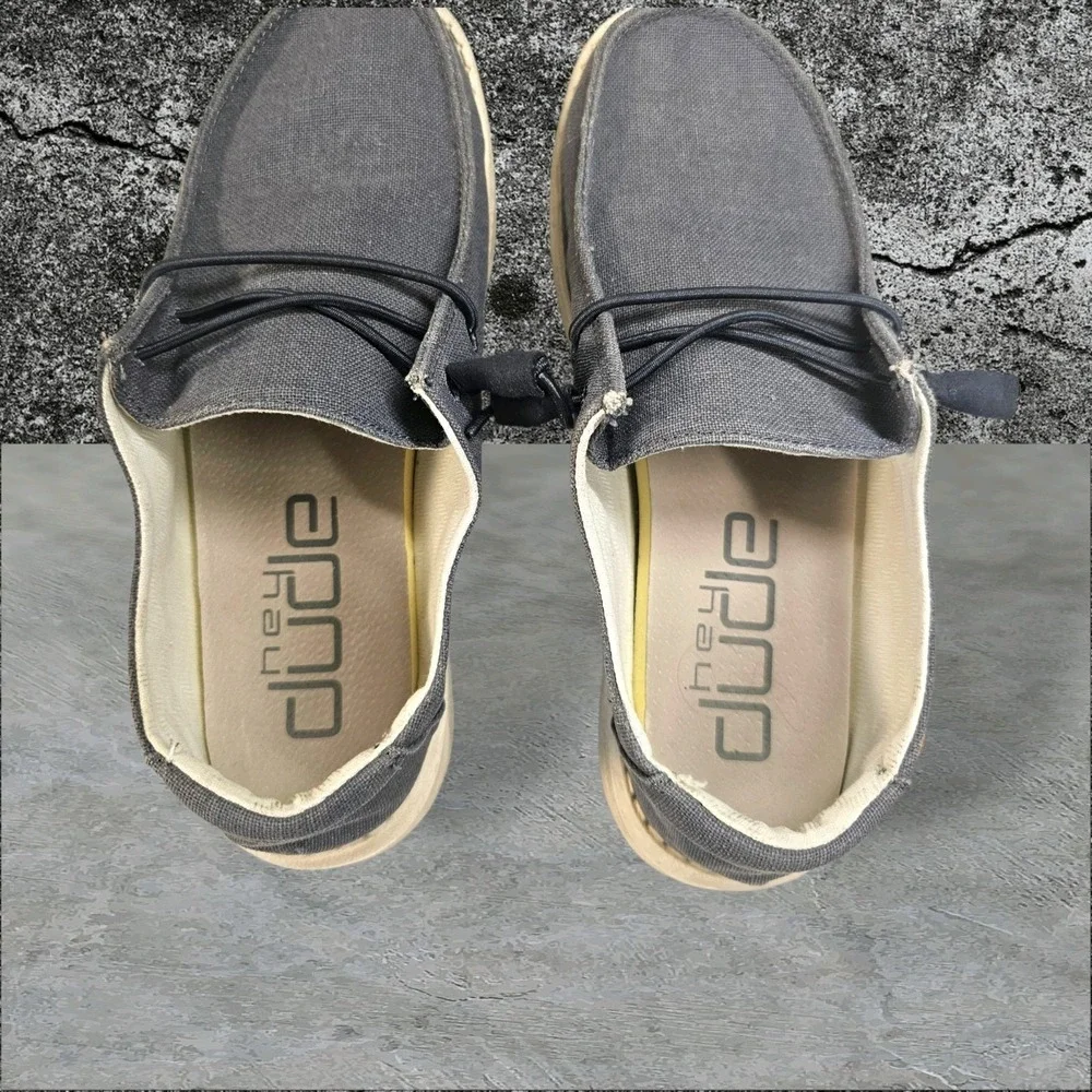 Hey Dude Wendy Chambray Shoes Womens‎ Size 7 Slip On Comfort Loafer